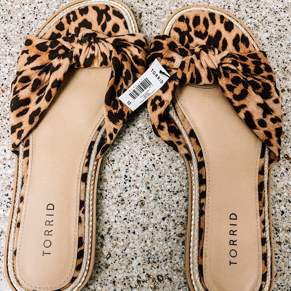 Torrid leopard sandals